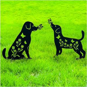 Labrador Dog Garden Stakes - Charming Yard Decor