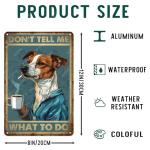 Funny Jack Russell Dog Vintage Metal Sign