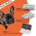 French Bulldog Ice Cube Mold - Fun 4 Hole Tray