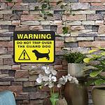 Funny Basset Hound Guard Dog Metal Sign