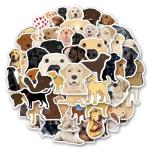 Cute Labrador Retriever Vinyl Stickers - 60 Pack