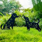 Labrador Dog Garden Stakes - Charming Yard Decor