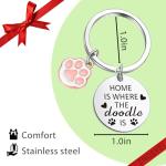 Golden Poodle Keychain for Dog Lovers