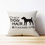 Jack Russell Terrier Throw Pillow Cover 18x18