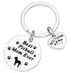 Pitbull Mom Keychain - Perfect Gift for Dog Lovers