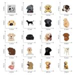 Cute Labrador Retriever Vinyl Stickers - 60 Pack