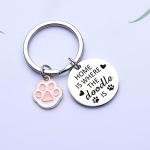 Golden Poodle Keychain for Dog Lovers