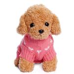 Cozy Pink Knit Sweater for Dogs and Puppies