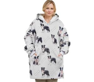 Cozy Hoodie Blanket for Border Collie Lovers