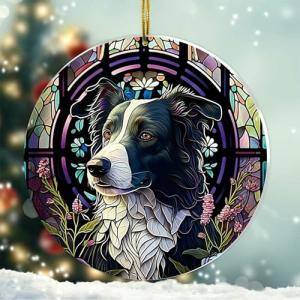 Border Collie Christmas Ornament for Dog Lovers