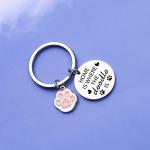 Golden Poodle Keychain for Dog Lovers