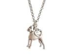 Boxer Heart Pendant Necklace for Dog Lovers