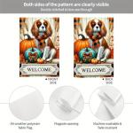 Thanksgiving Cavalier King Charles Spaniel Garden Flag