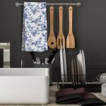 Blue and White Golden Retriever Kitchen Towels