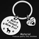 Pitbull Mom Keychain - Perfect Gift for Dog Lovers