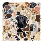 Cute Labrador Retriever Vinyl Stickers - 60 Pack