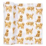 Golden Doodle Muslin Swaddle Blanket 47" x 47