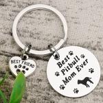 Pitbull Mom Keychain - Perfect Gift for Dog Lovers