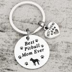 Pitbull Mom Keychain - Perfect Gift for Dog Lovers
