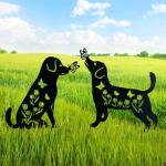 Labrador Dog Garden Stakes - Charming Yard Decor