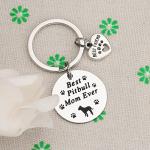 Pitbull Mom Keychain - Perfect Gift for Dog Lovers