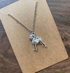 Boxer Heart Pendant Necklace for Dog Lovers