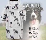 Cozy Hoodie Blanket for Border Collie Lovers