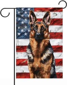 German Shepherd Garden Flag – Double Sided Decor