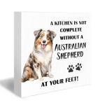 Funny Australian Shepherd Wood Sign for Dog Lovers