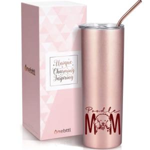 Dog Mom Insulated Tumbler - Poodle Love