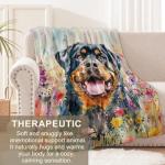 Cozy Rottweiler Throw Blanket for Dog Lovers