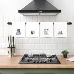 Cute Rottweiler Kitchen Towel Set of 4