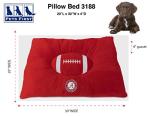 Alabama Crimson Tide Plush Pet Bed for Dogs