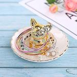 Gold Bulldog Jewelry Tray for Dog Lovers