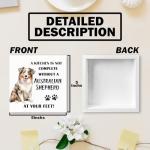 Funny Australian Shepherd Wood Sign for Dog Lovers
