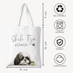 Shih Tzu Mama Tote Bag for Dog Lovers