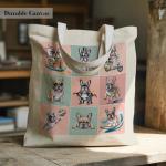 French Bulldog Lover Tote Bag with Pocket