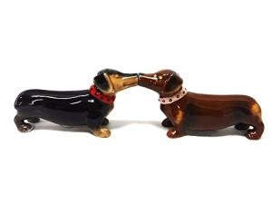 Adorable Dachshund Salt and Pepper Shakers Set