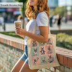 French Bulldog Lover Tote Bag with Pocket