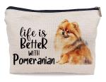 Pomeranian Makeup Bag for Dog Lovers