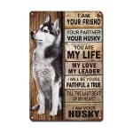 Vintage Metal Sign for Dog Lovers - 8x12