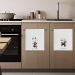 Funny Bernese Mountain Dog Kitchen Towels Set
