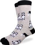 Husky Dog Socks for Men, Shoe Size 7-12