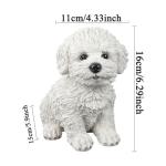 Bichon Frise & Maltese Outdoor Dog Statue