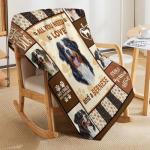 Cozy Bernese Mountain Dog Print Throw Blanket