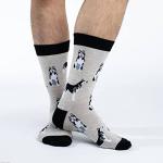 Husky Dog Socks for Men, Shoe Size 7-12