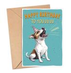 Funny Jack Russell Birthday Card for Dog Lovers