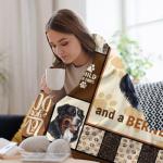 Cozy Bernese Mountain Dog Print Throw Blanket