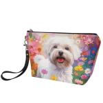 Maltese Dog Makeup Bag - Cute & Functional