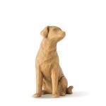 Willow Tree Hand-Painted Dog Love Figure